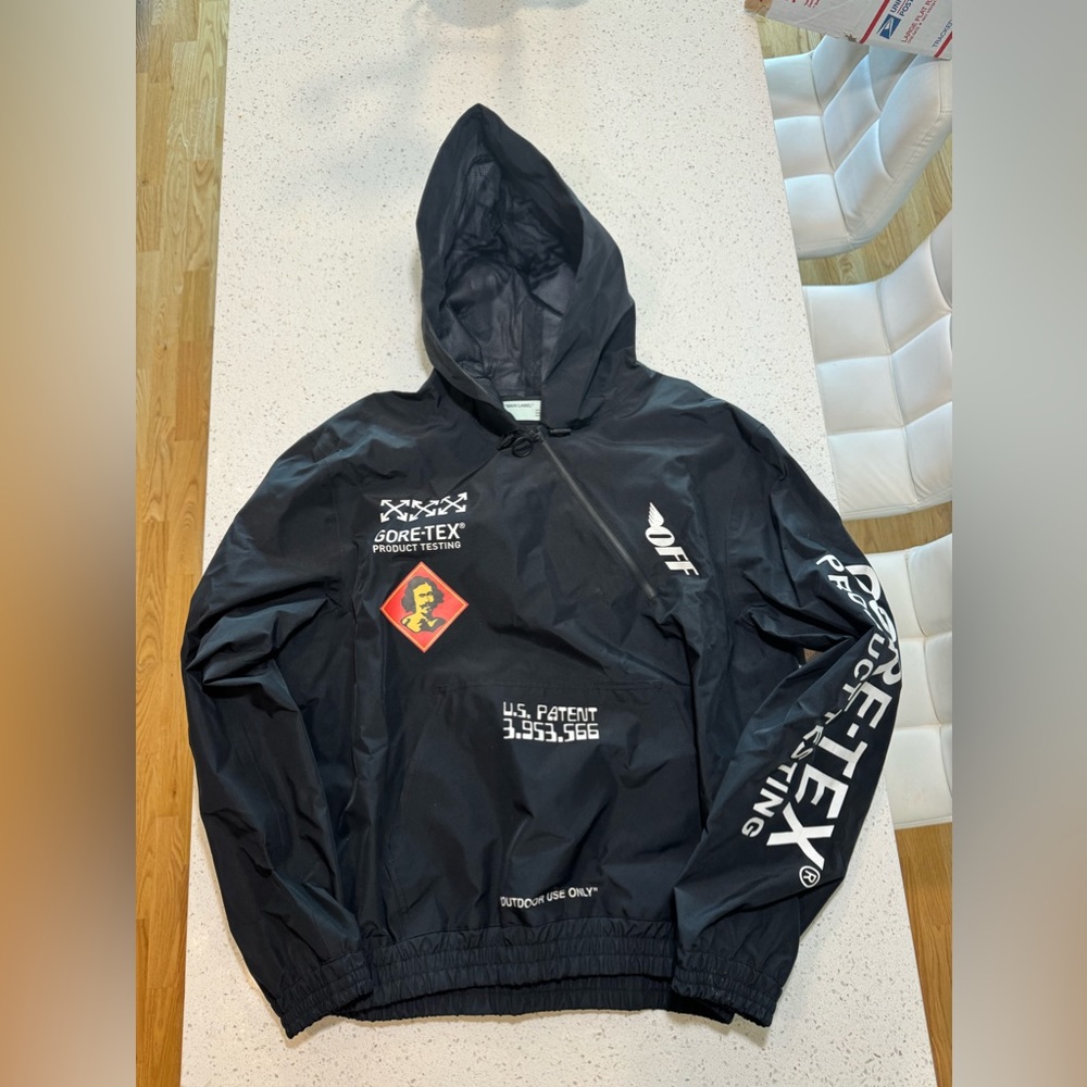 Off-White X Goretex Black Anorak Jacket